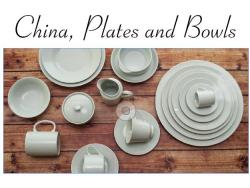 China, Platers, Bowls and Stands