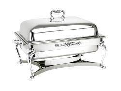 8qt Silver Rectangular Chafer