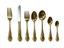 Flatware<br />Gold Scrolled Collection