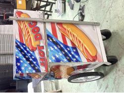 Hot Dog Cart with Umbrella