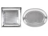 Tray<br />Hammered Stainless Steel Serving