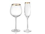 Glassware<br />Forte Gold Rim Collection