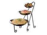 Stand<br />Three Tier Black Round Step