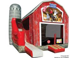 Inflatable Barnyard Bounce Slide Combo